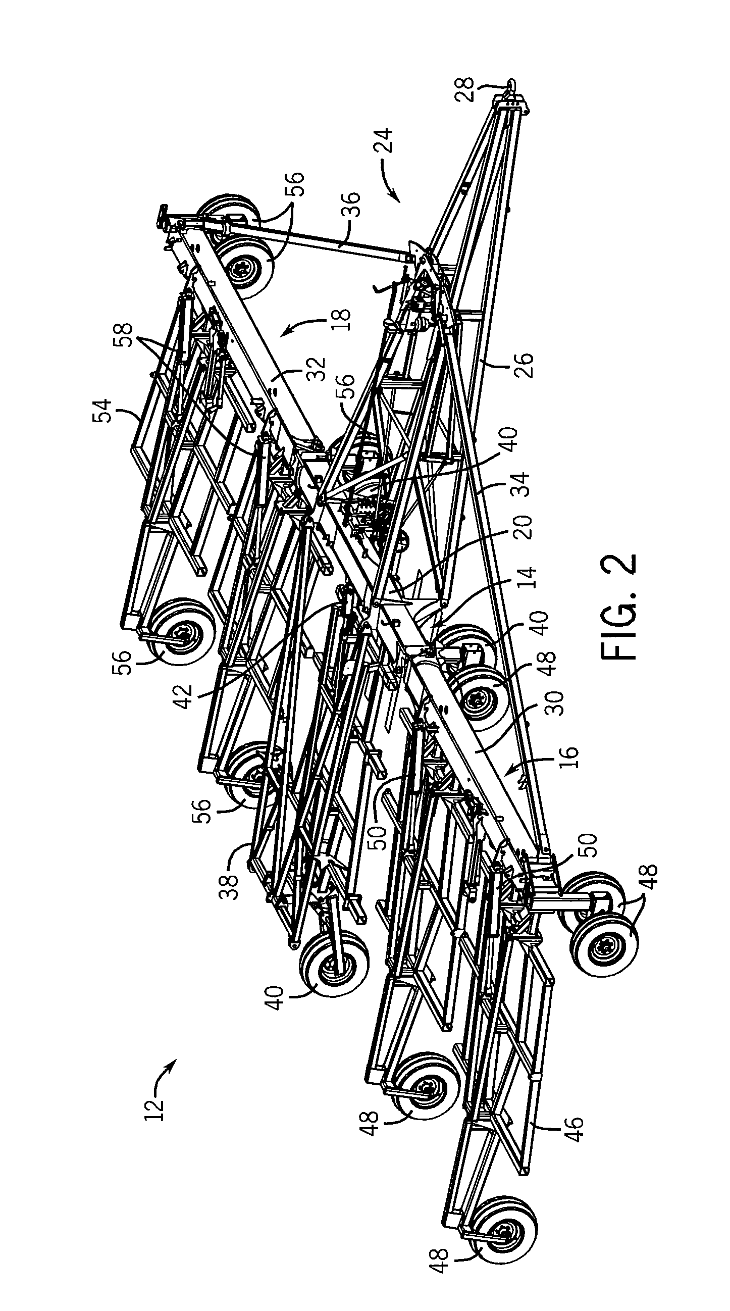 Mechanically Controlled Hydraulic System For An Agricultural Implement