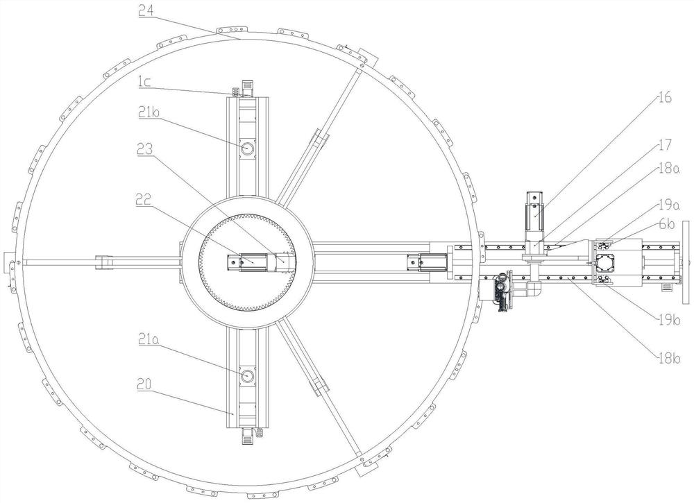 Automatic laser rust removal device for convex film pressing ring of underwater missile launching shaft