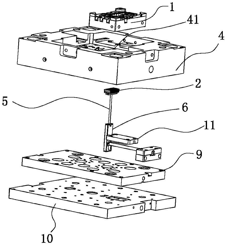 A mold that facilitates the disassembly and assembly of exhaust inserts