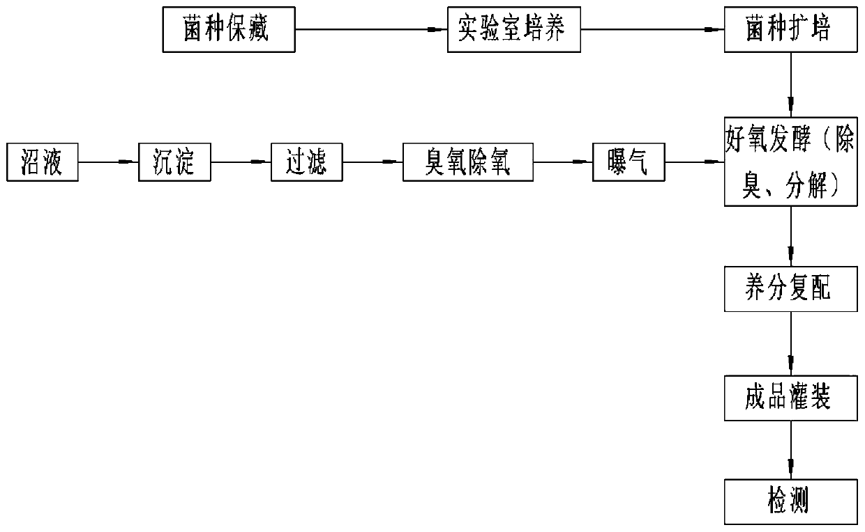 Preparation method for producing efficient water flush fertilizer by biogas slurry