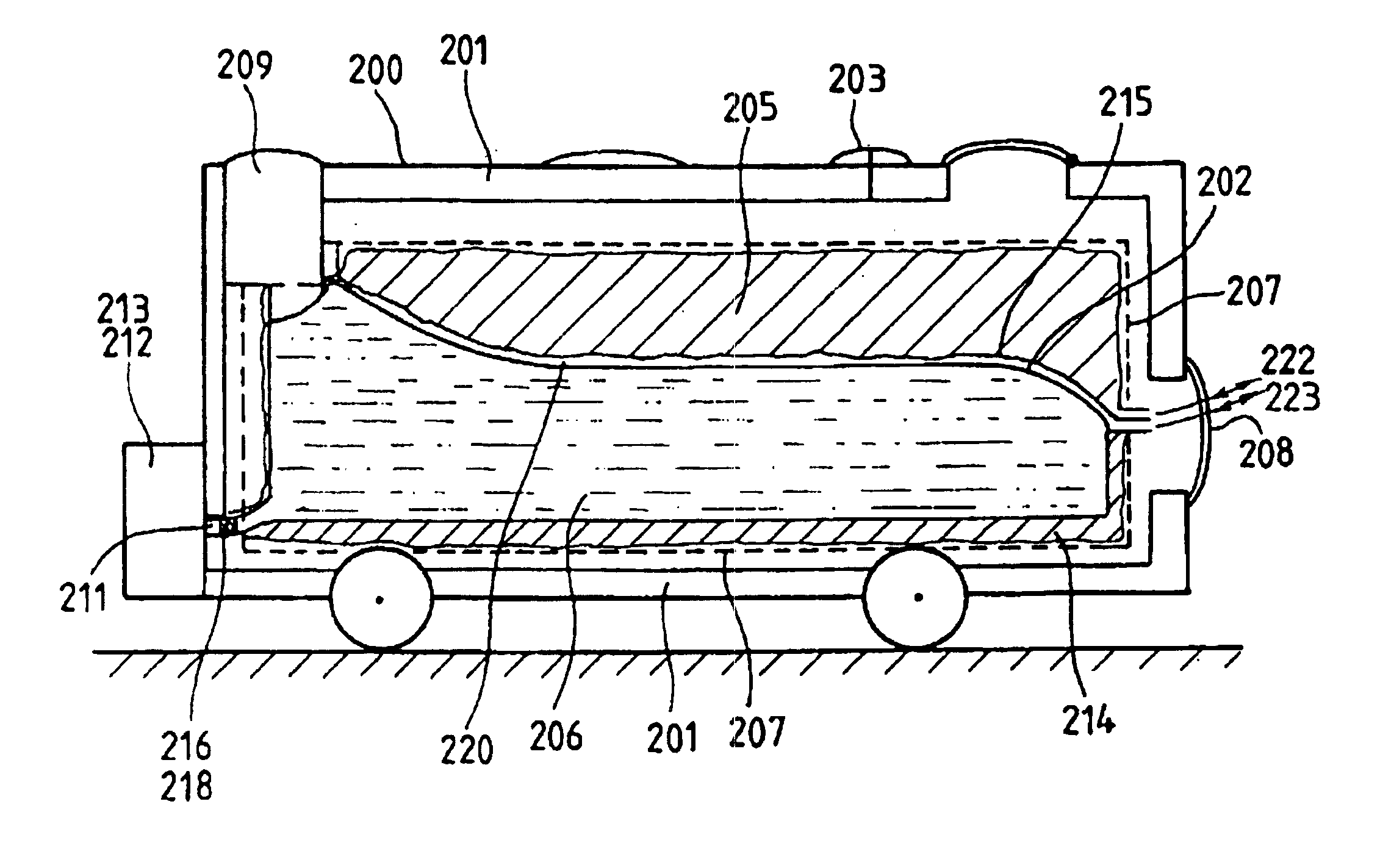 Device to ensure safety of storage, transfer, transport and handling of dangerous, combustible, oxidizing, corrosive, toxic and/or polluting products