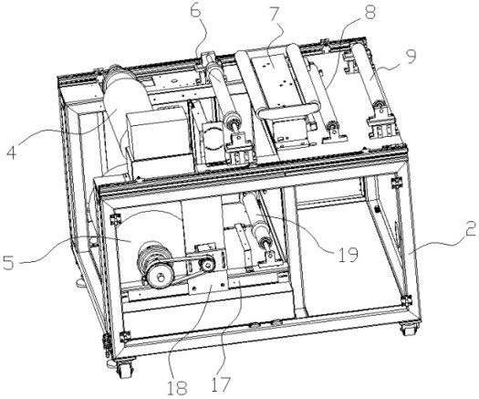 A flexible circuit board re-inspection equipment