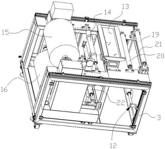 A flexible circuit board re-inspection equipment