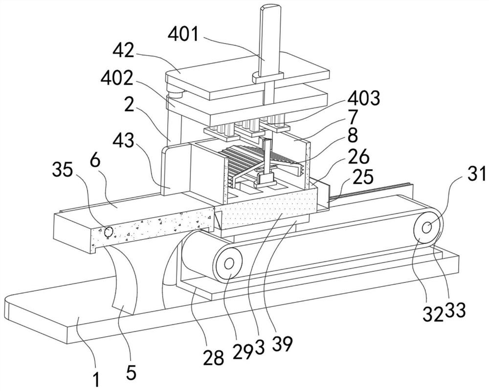 Mould pressing device for preparing environment-friendly bricks