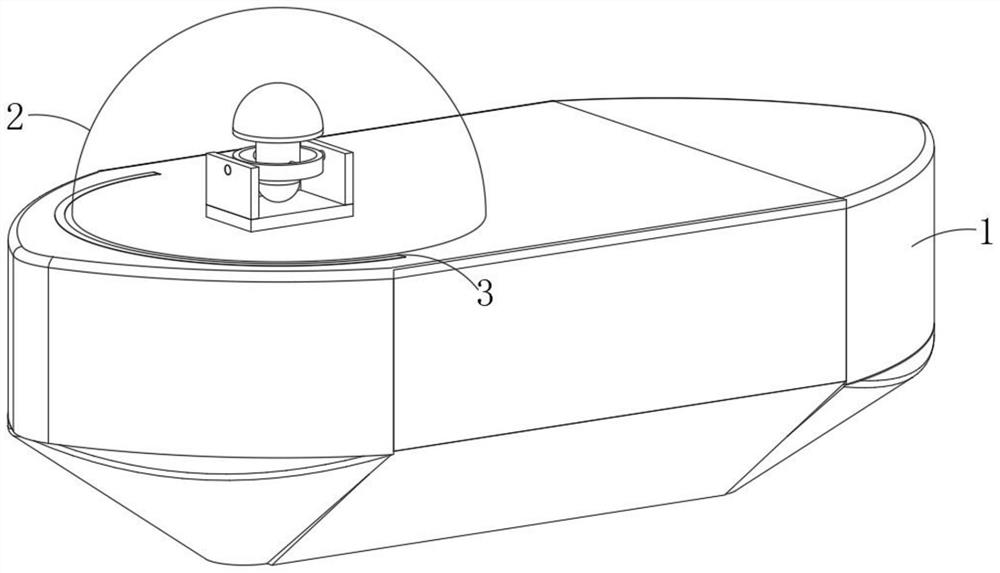 Unmanned ship routing inspection device for offshore wind power plant and method thereof