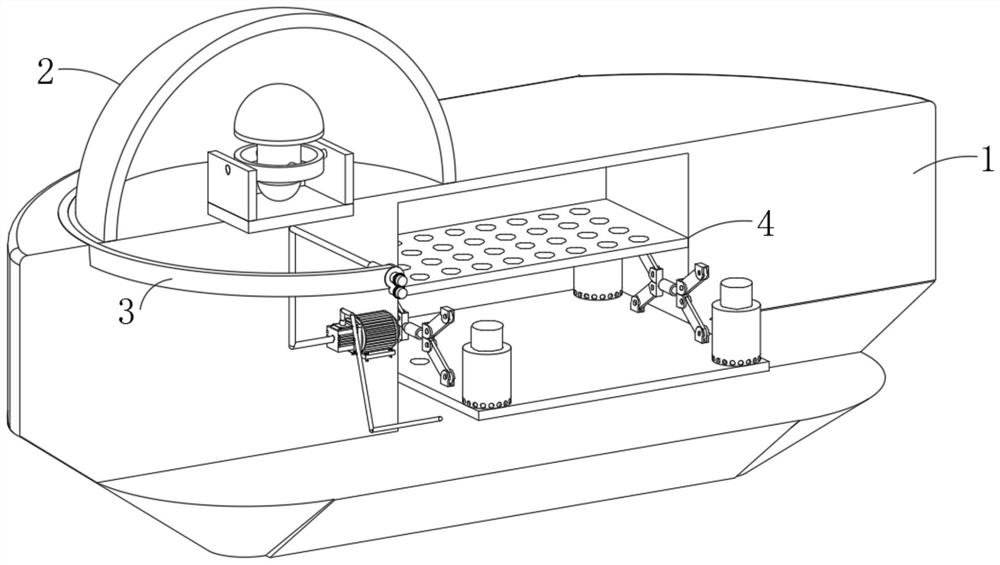 Unmanned ship routing inspection device for offshore wind power plant and method thereof