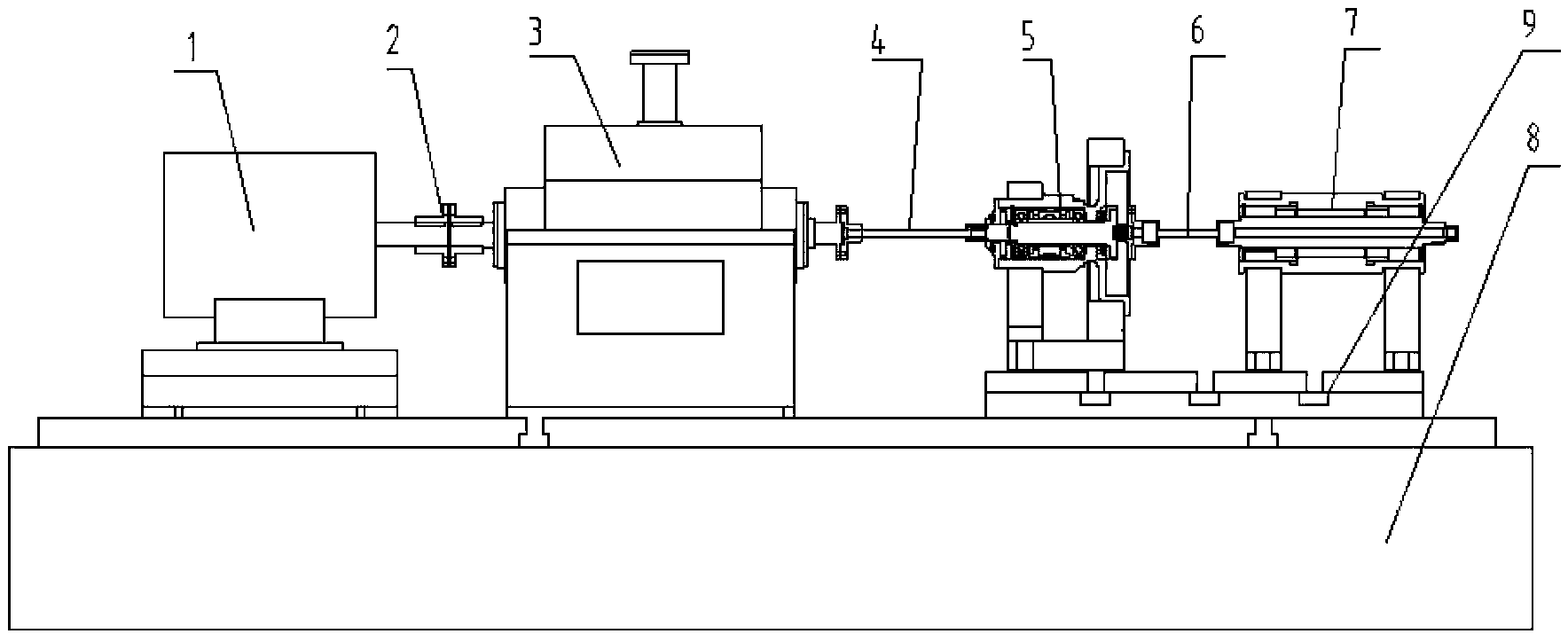 Mechanical vibration signal vibration-damping and filtering device for high-speed gear box