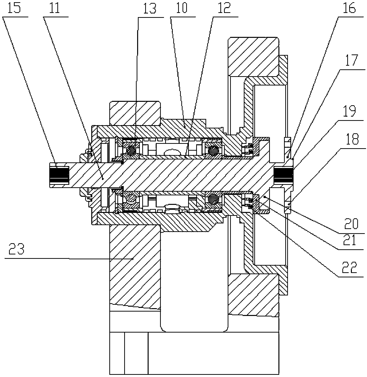 Mechanical vibration signal vibration-damping and filtering device for high-speed gear box