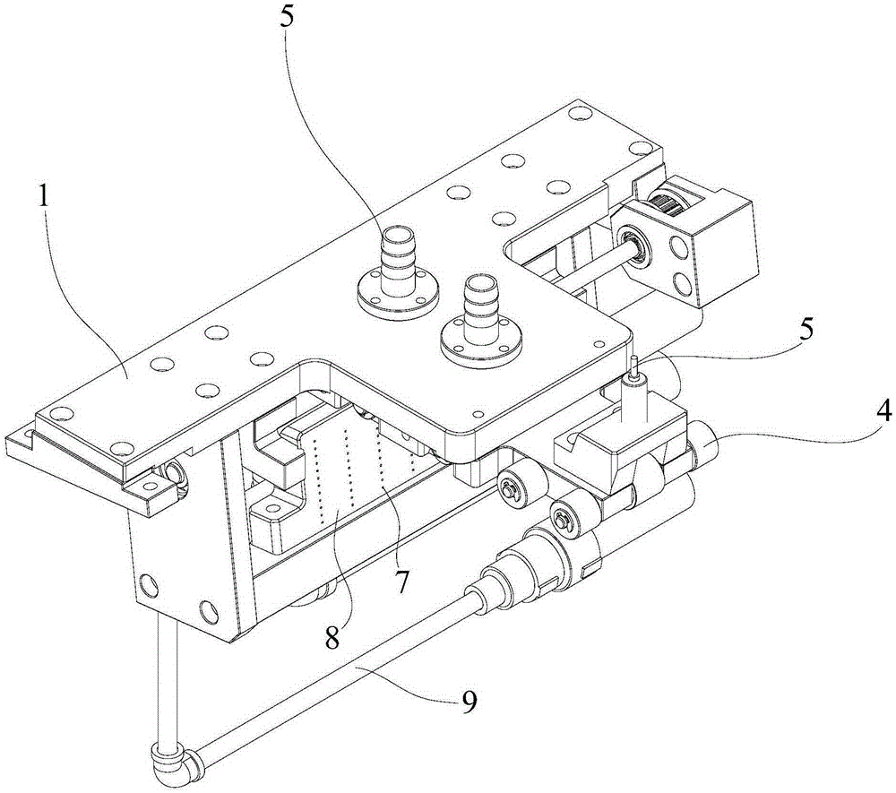 Silicon chip separating device