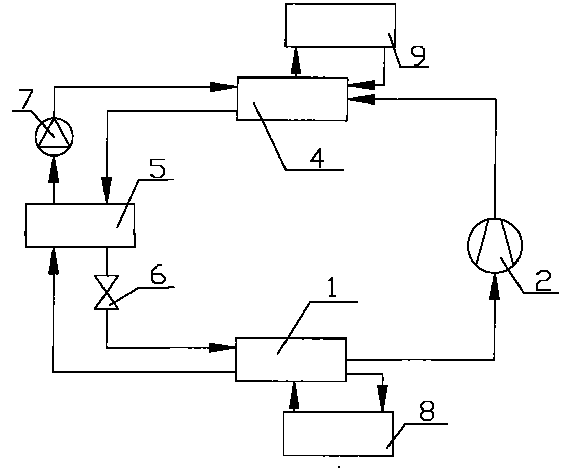 Solution pressure transformation desorption/compressing refrigeration cycle apparatus