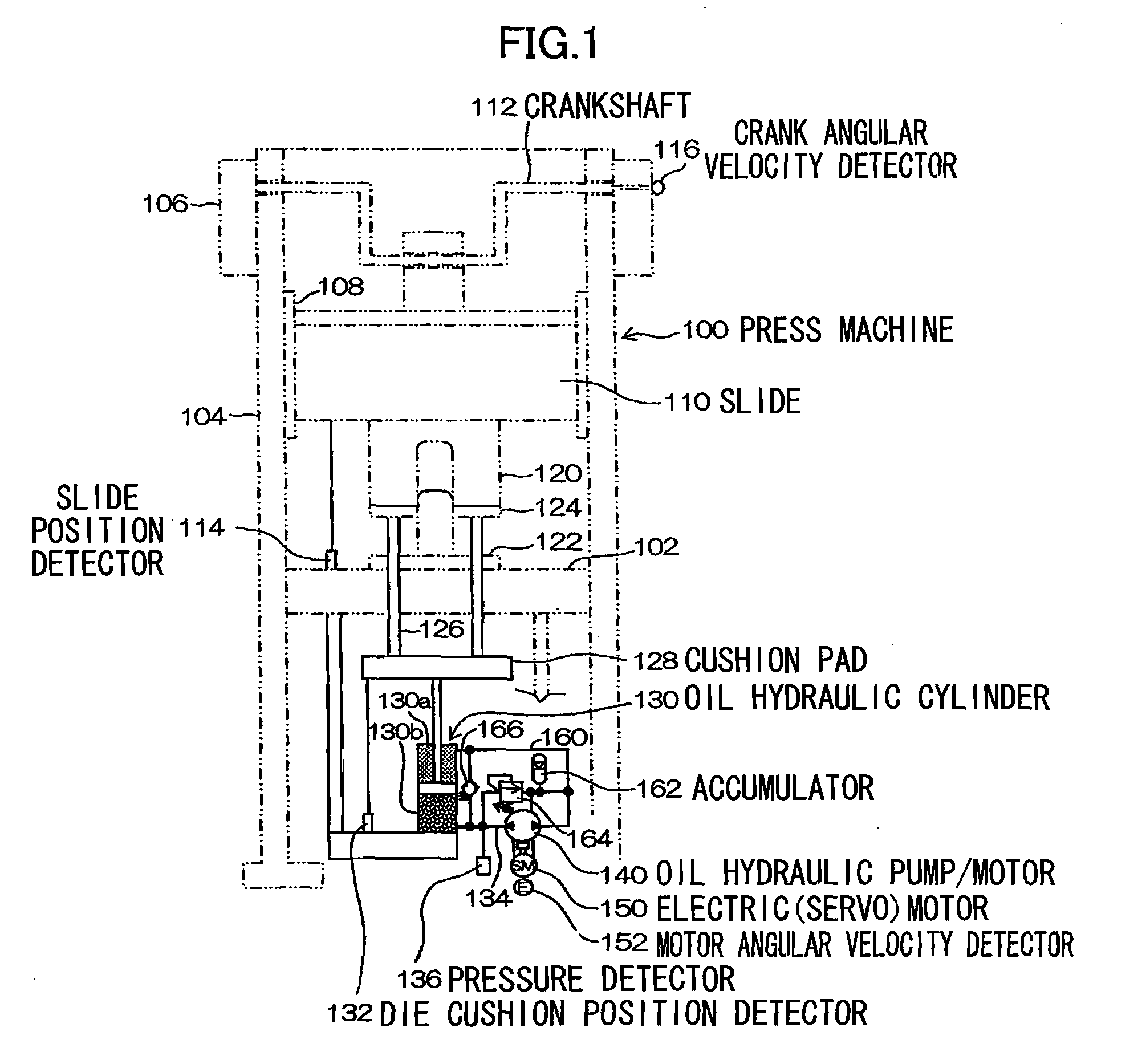 Die cushion device for press machine