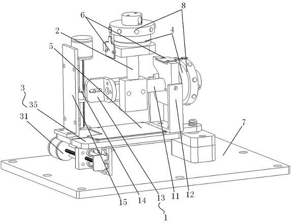 A cross laser emitting device that can automatically adjust in the roadway