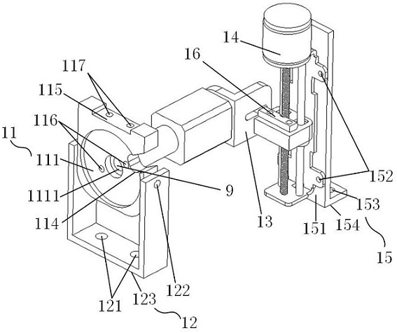 A cross laser emitting device that can automatically adjust in the roadway