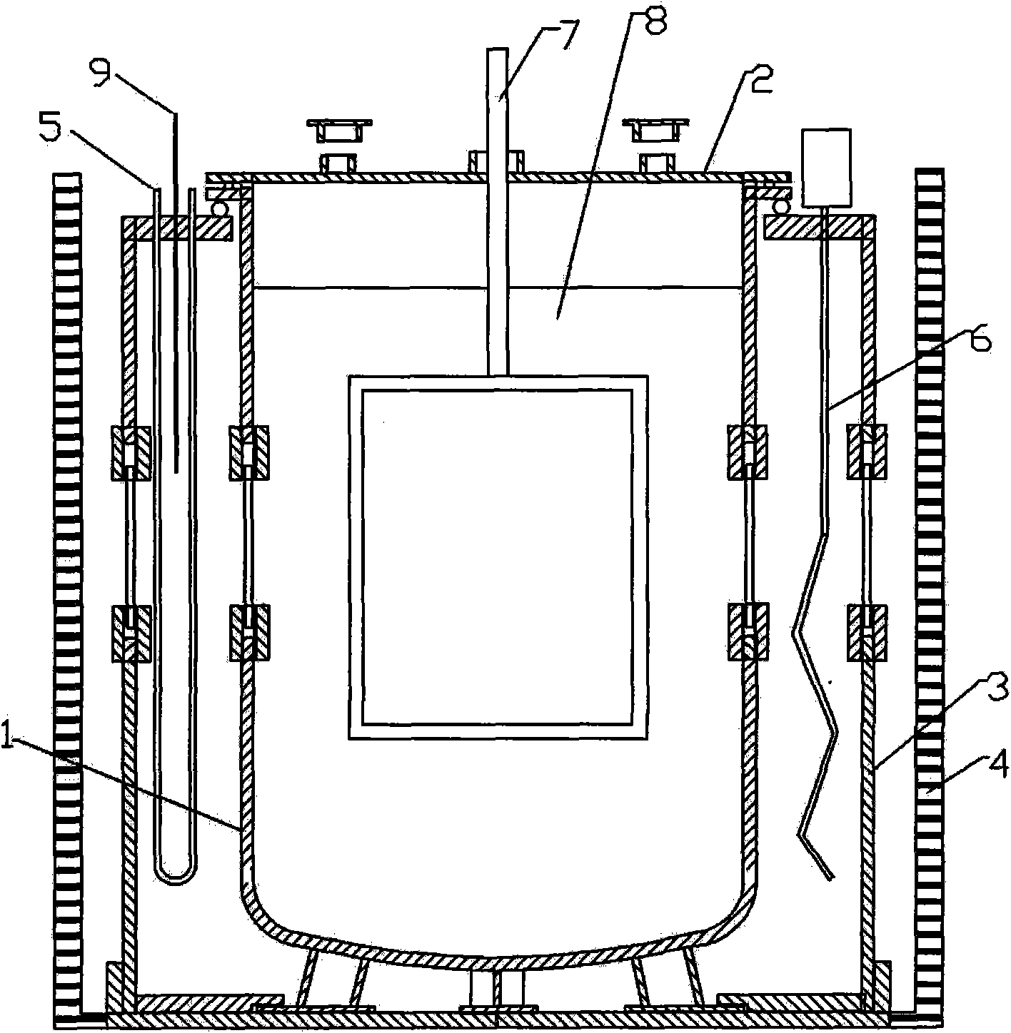 Metastable zone width measuring method of KDP saturated solution in tonner crystal growth tank