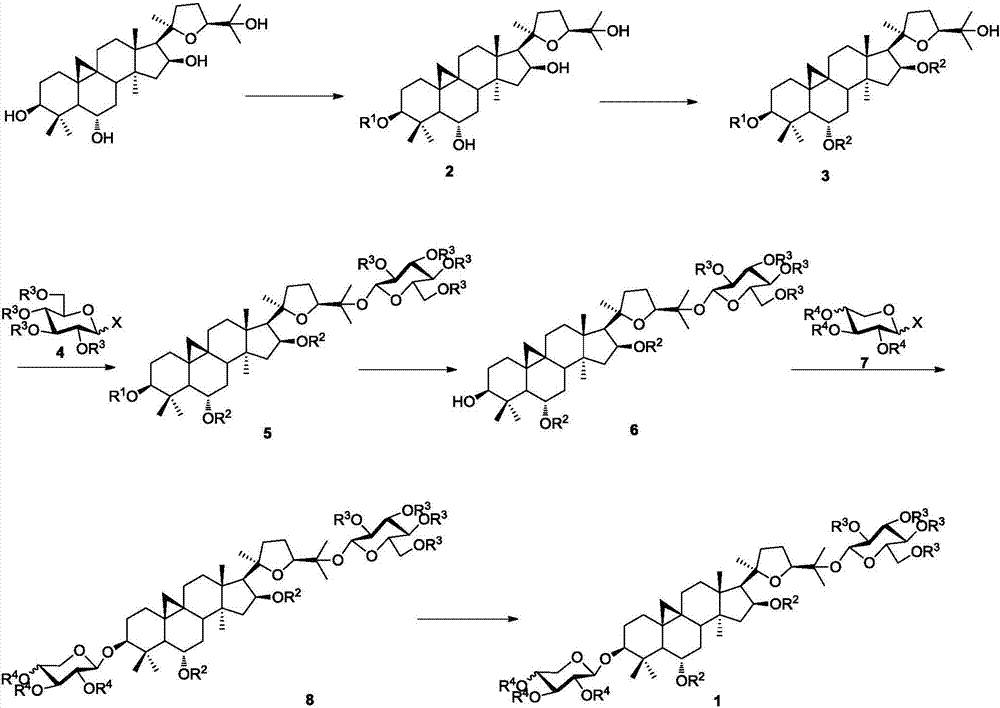 Method for synthesizing iso-astragaloside IV