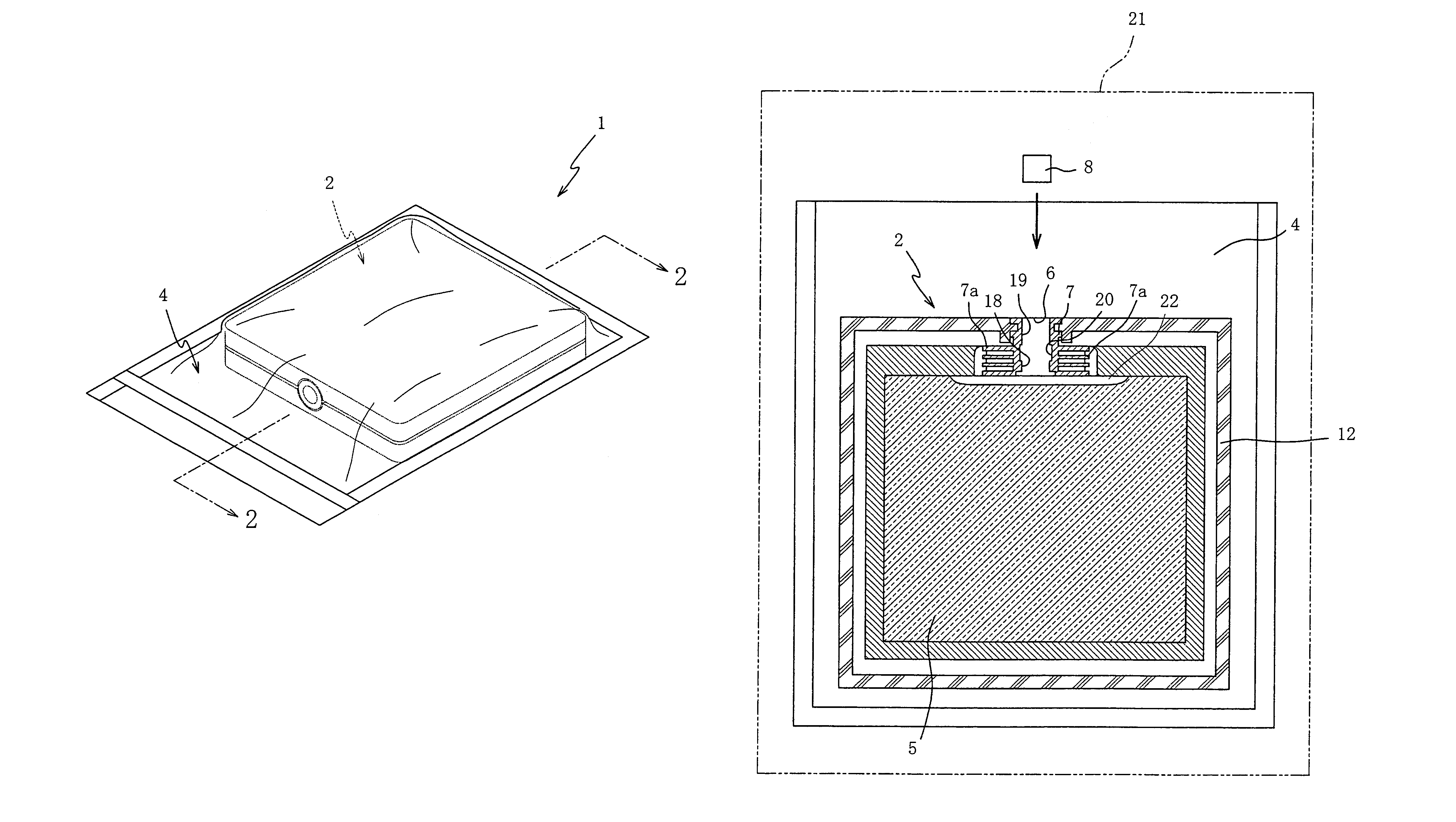 Ink-package assembly, and method of producing the same