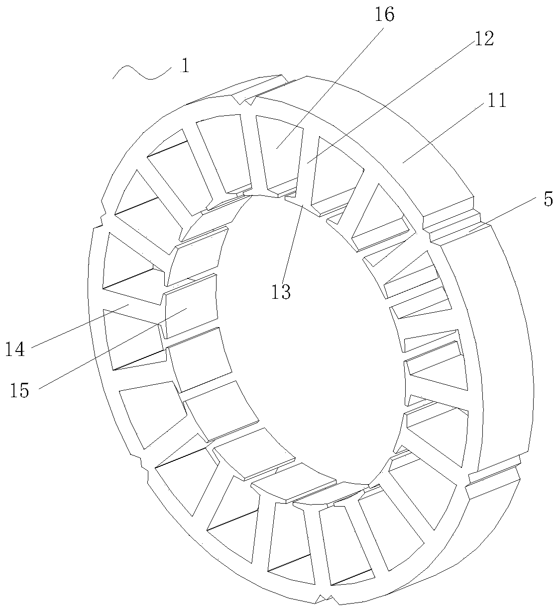 Integrally-formed insulating stator