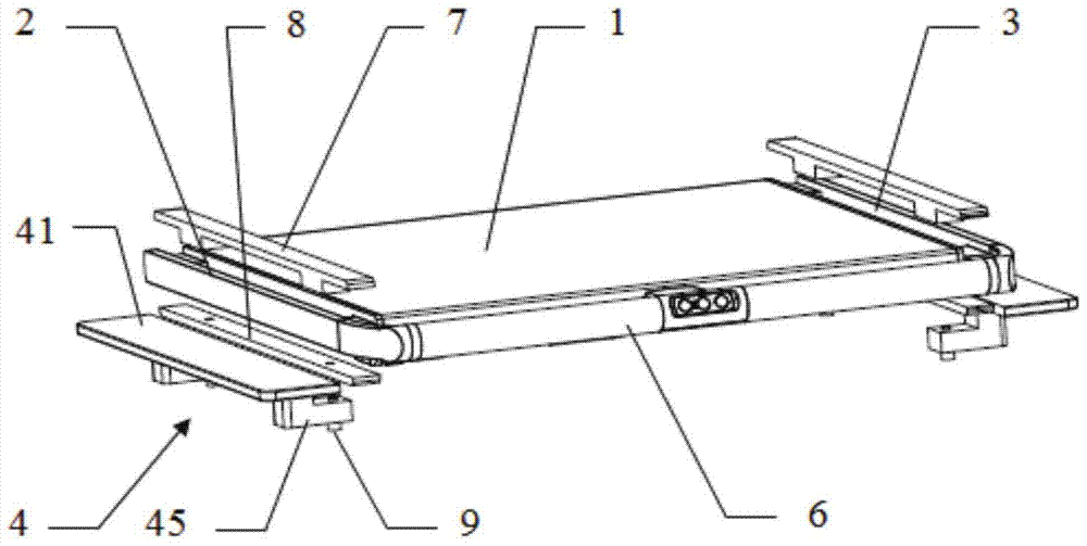 Foldable laminate extension structure