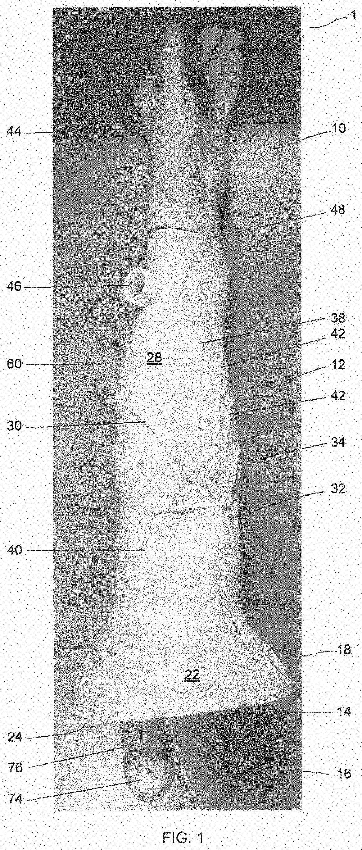 Portable multifunctional anatomical model for medical training