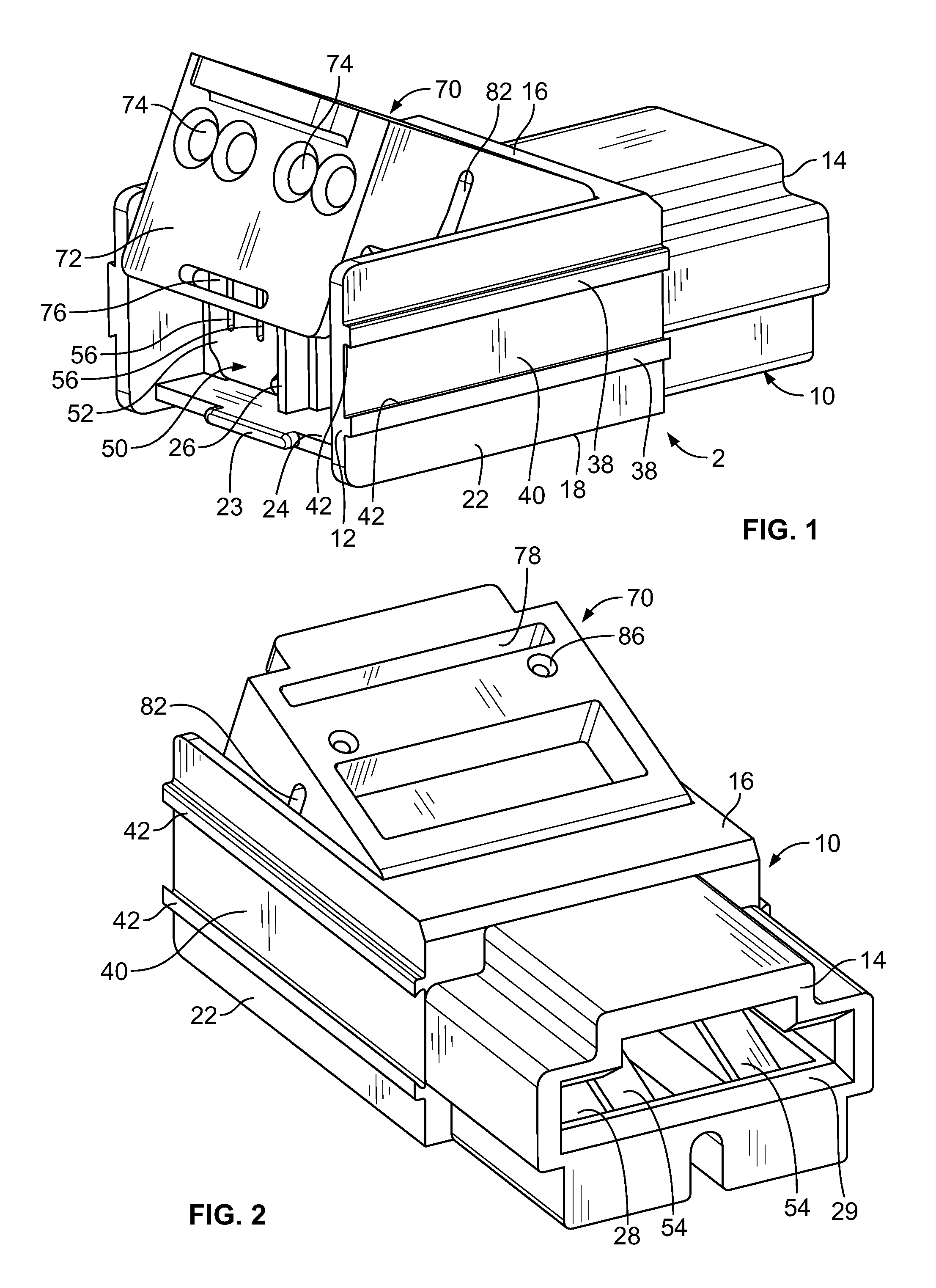 Card edge connector with IDC wire termination