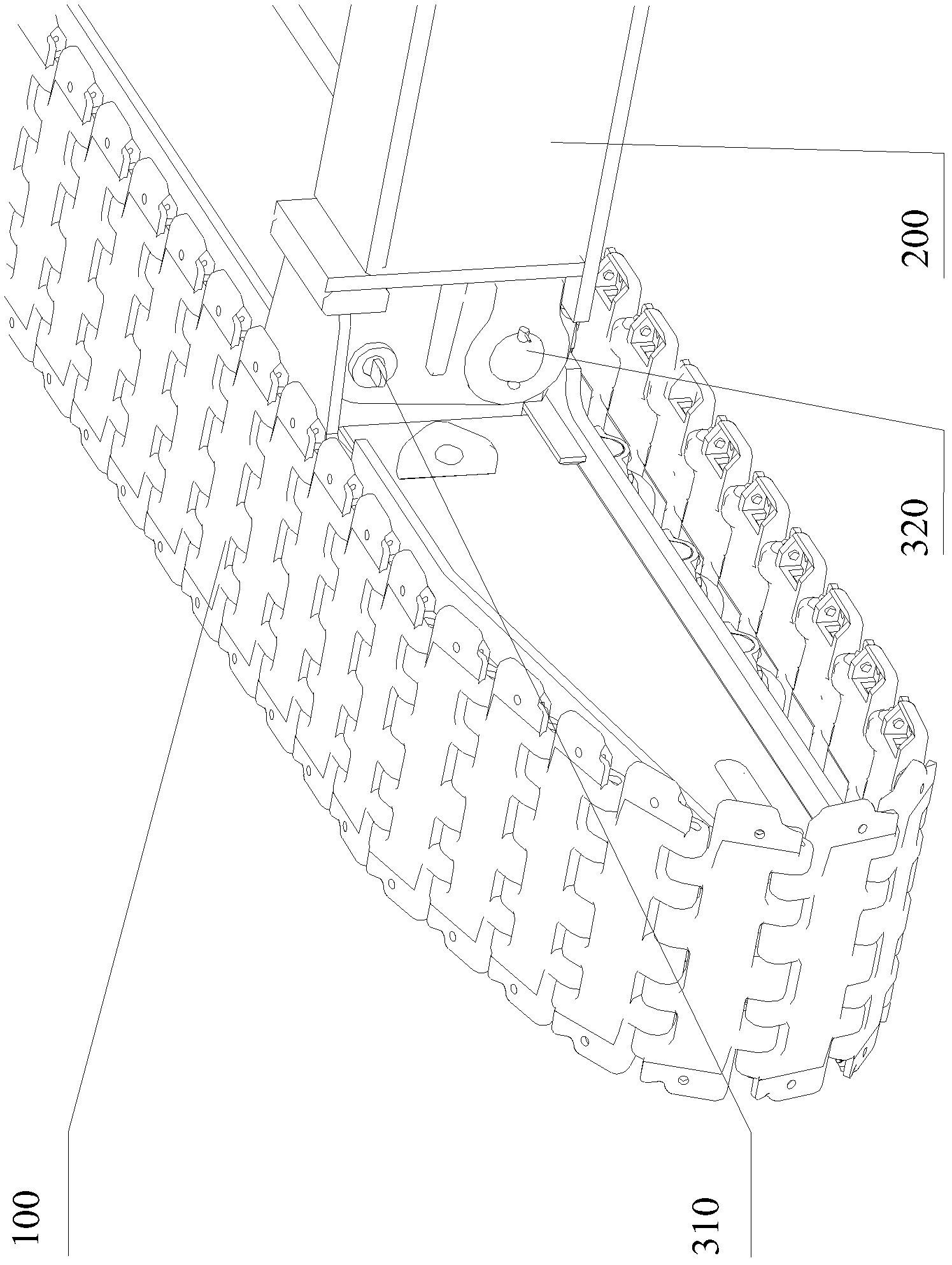 Traveling device, and crawler pile frame and disassembling method and boarding method thereof