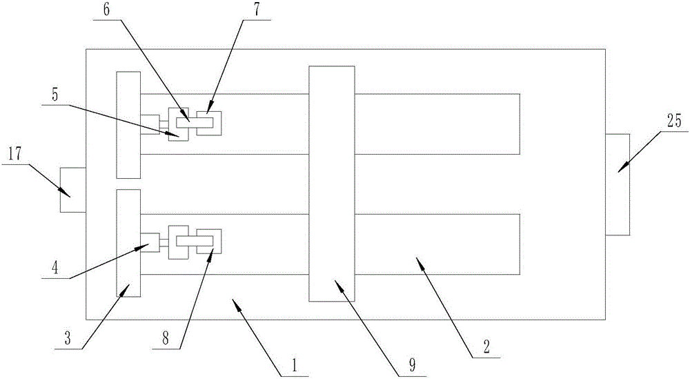 Pushing and cutting device