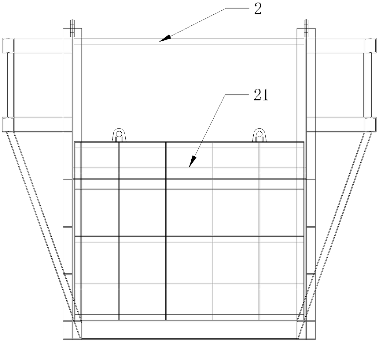 Deep foundation pit soil withdrawing equipment and construction method