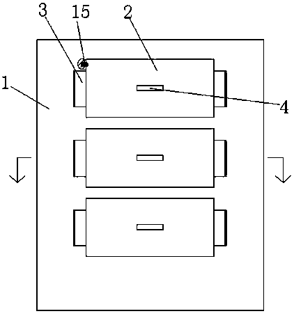 A drawer type power switch cabinet device