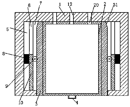 A drawer type power switch cabinet device