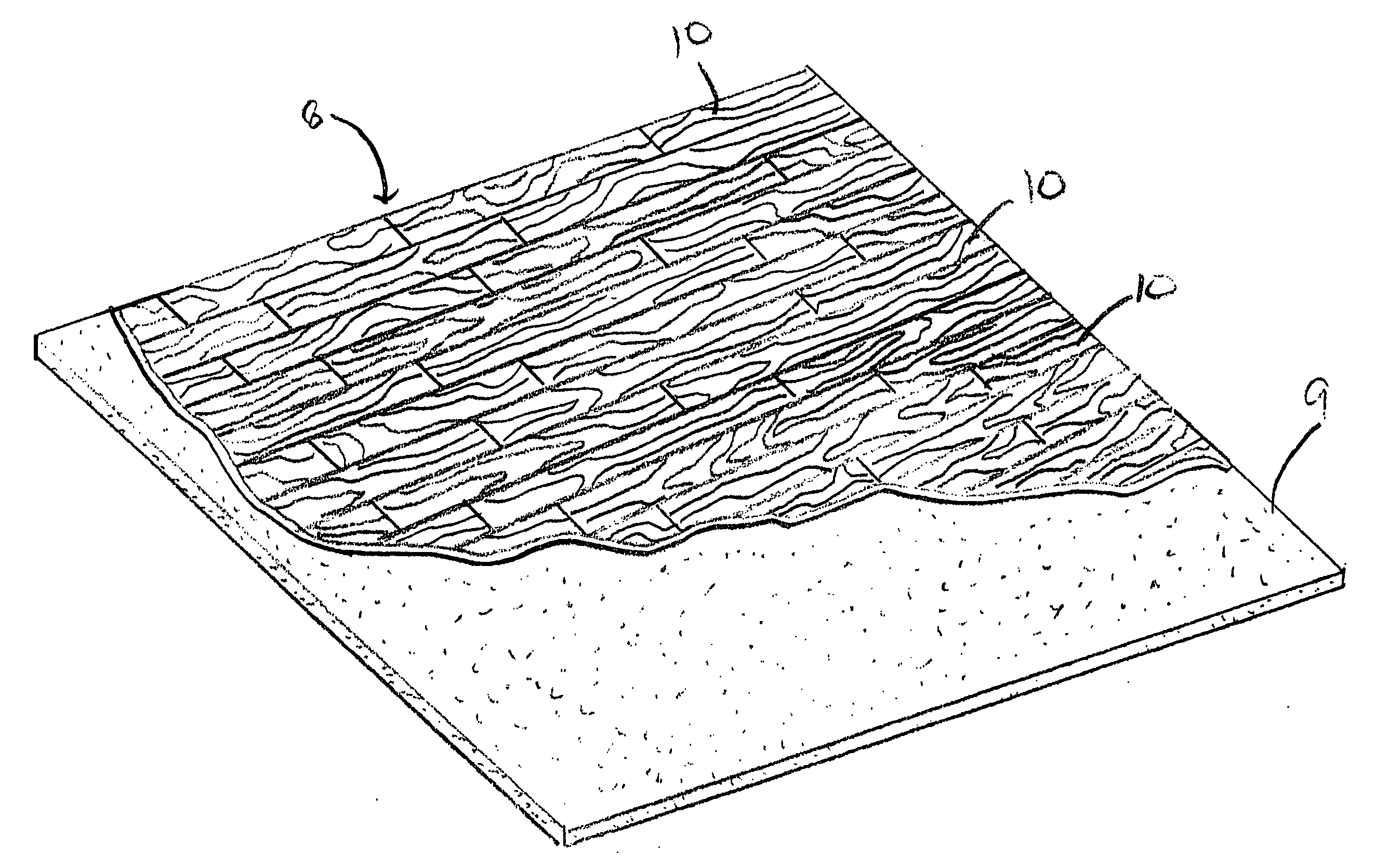 Hardwood flooring board