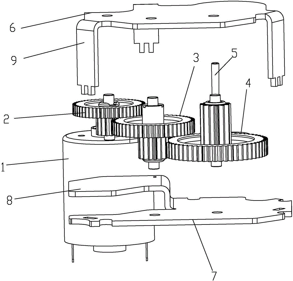 Silent motor driving mechanism