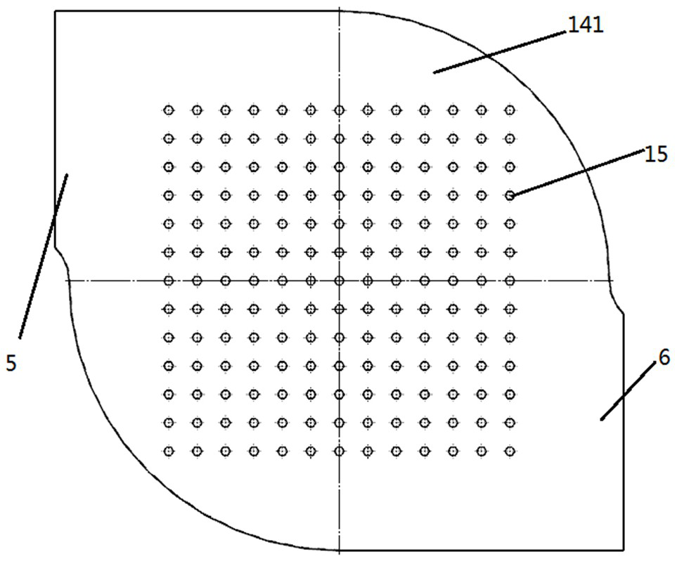 A uniform heating device for a biaxially stretched film horizontal stretching machine