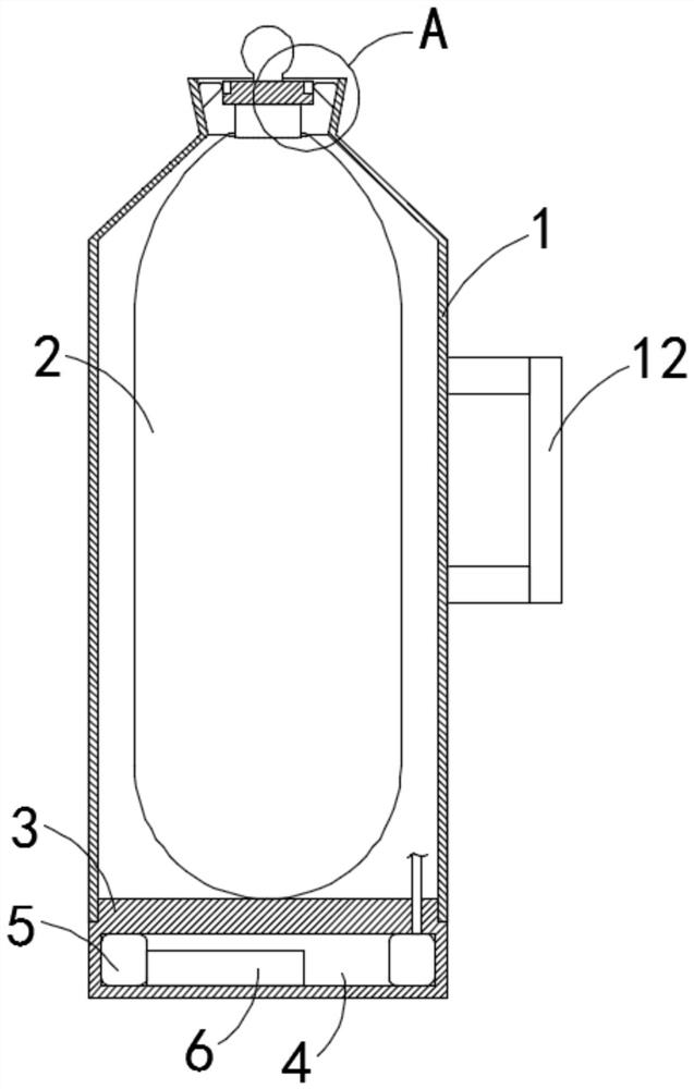 A thermos bottle with a stopper that prevents falling