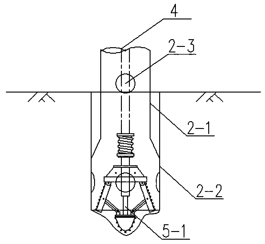 In-situ mixing steel tube pile construction system and method for coral reef geology