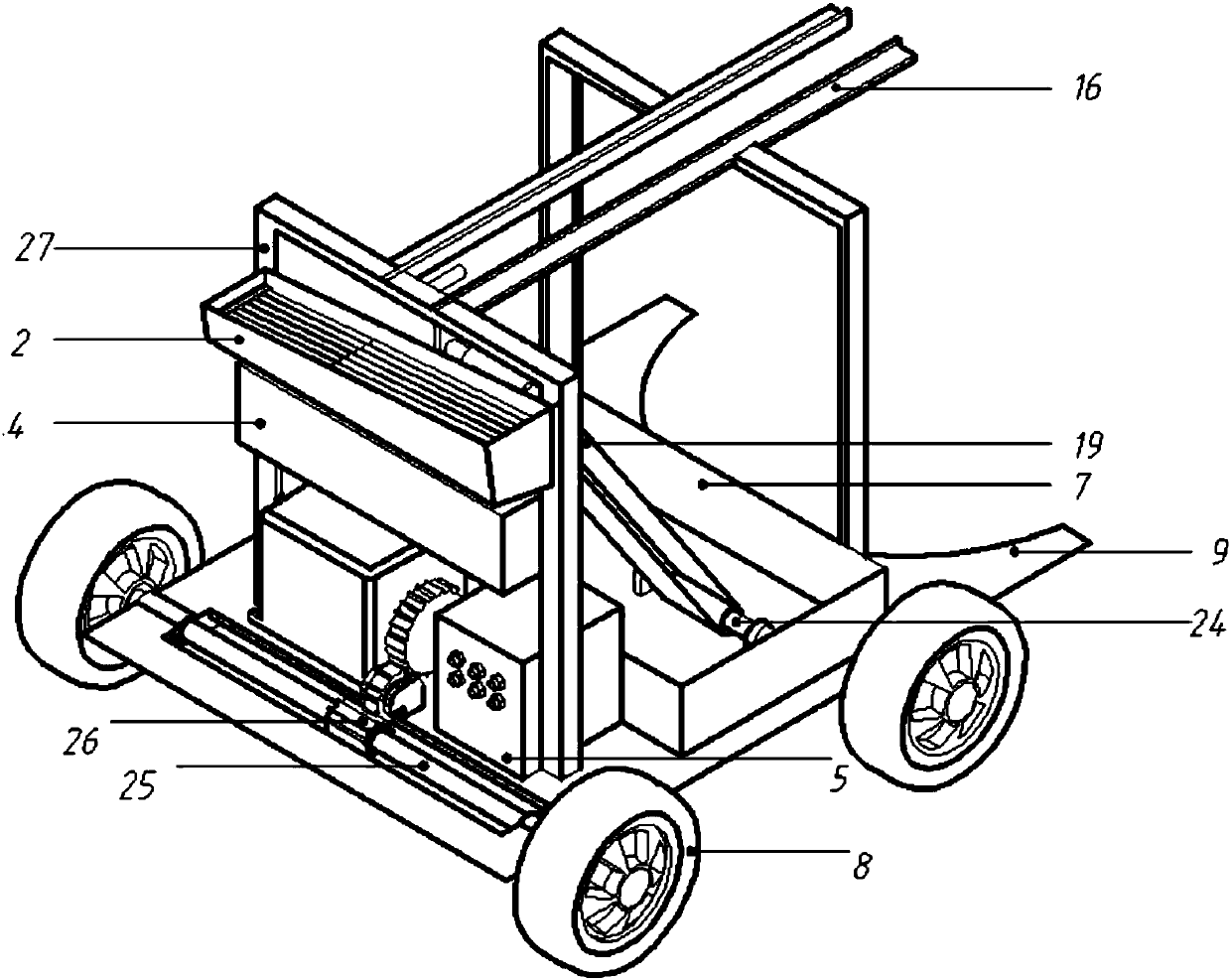 Blueberry picking and sorting apparatus and working method