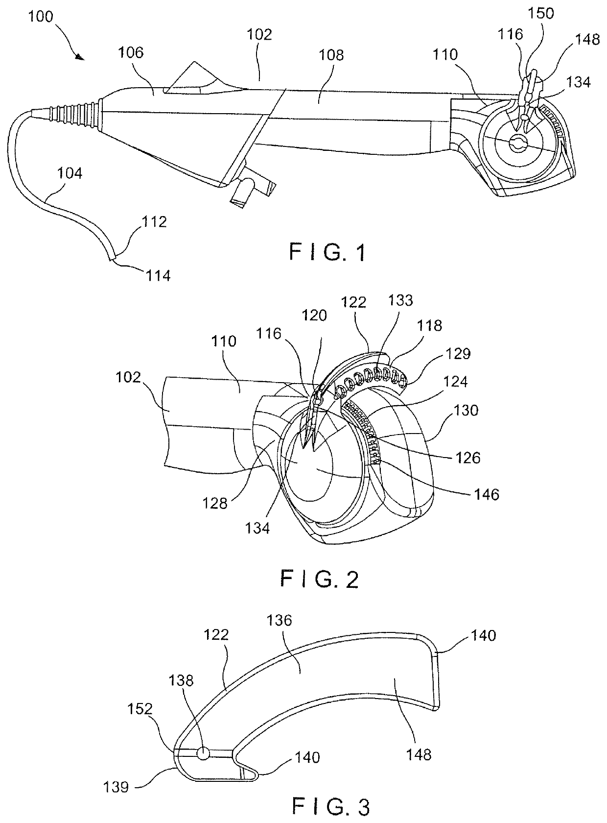 Ureteroscope device and method for using of such a device