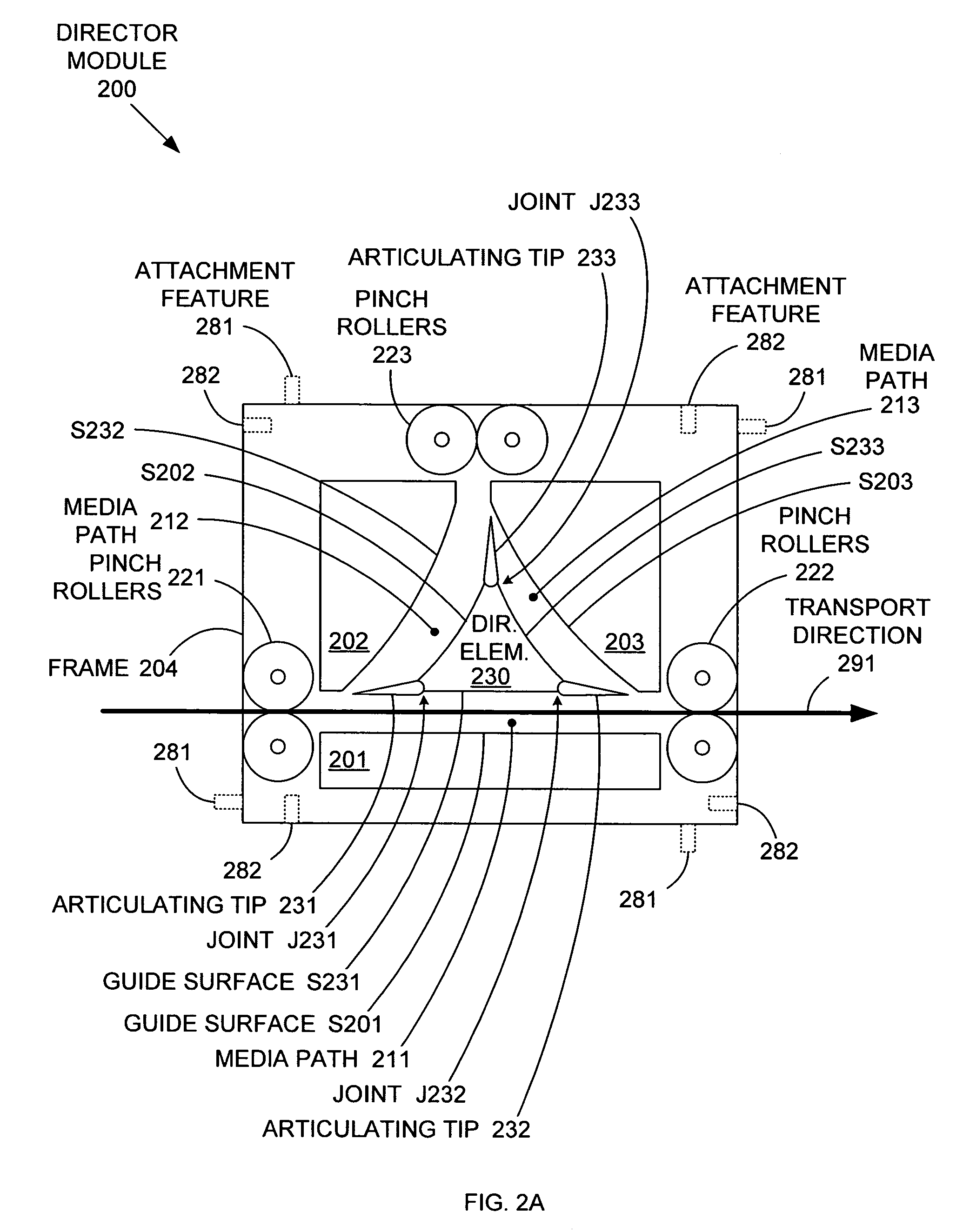 Flexible director paper path module