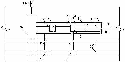 Device for performing tensile test on geosynthetics in soil