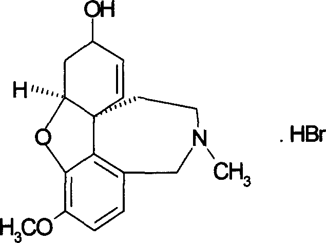 Orally disintegrated galantamine hydrobromide tablet and its prepn process