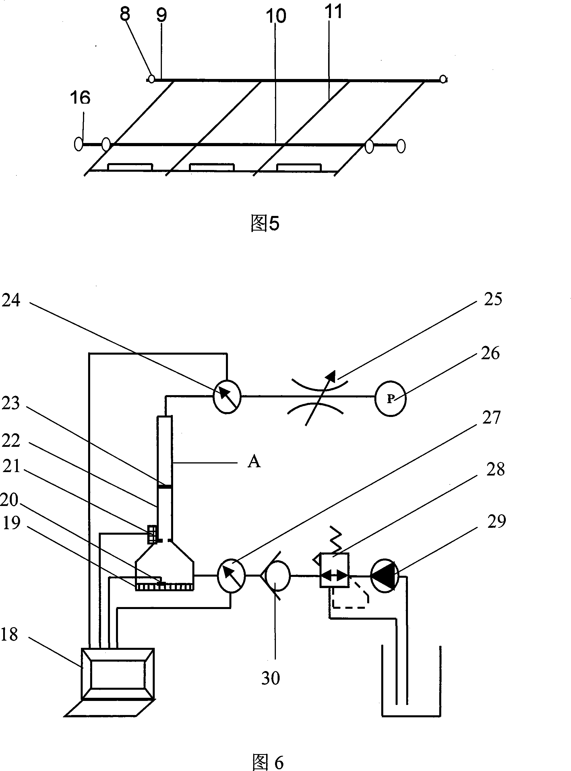 Test device for simulating ecological rock mechanical slope protection under rainfall precipitation condition