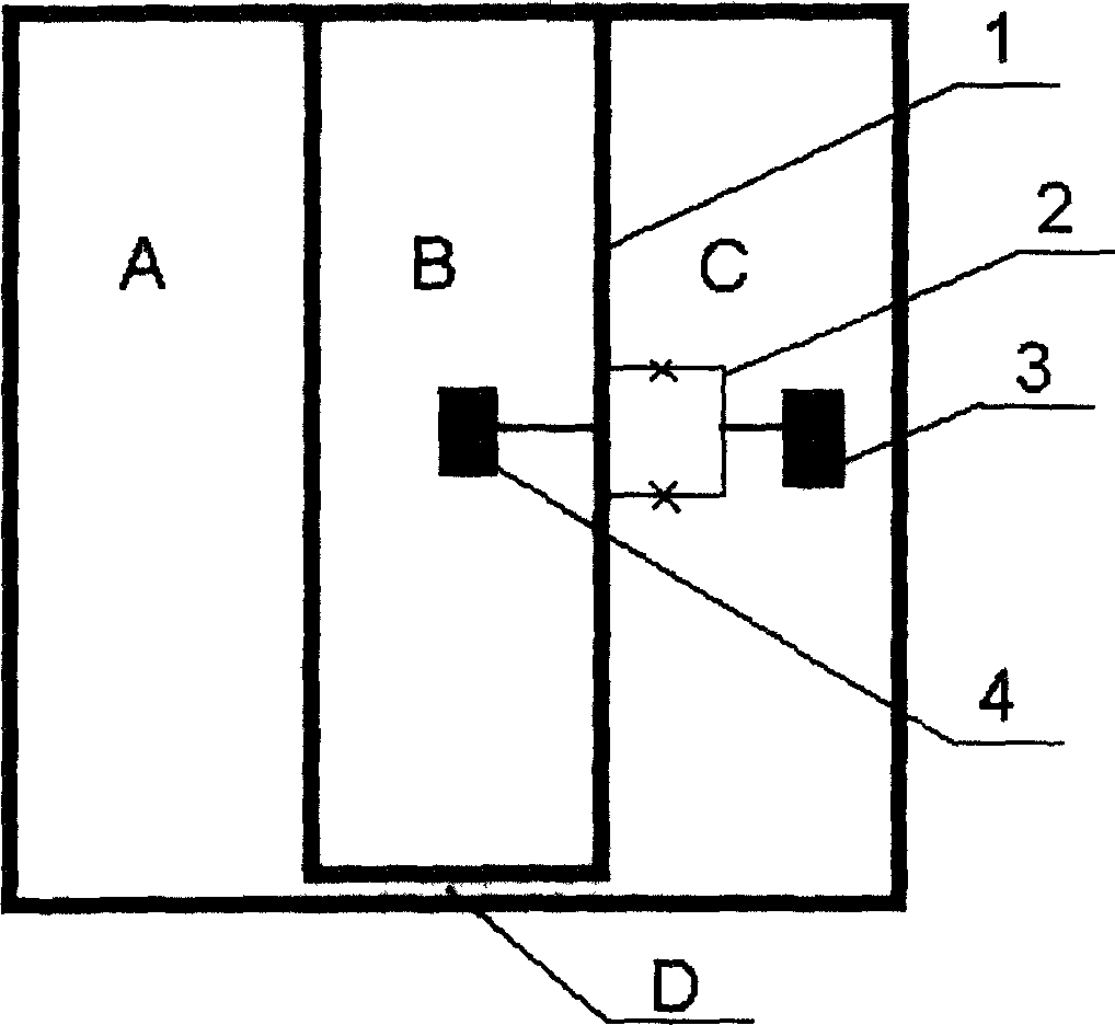 Planar second-order magnetic field gradient meter in new structure