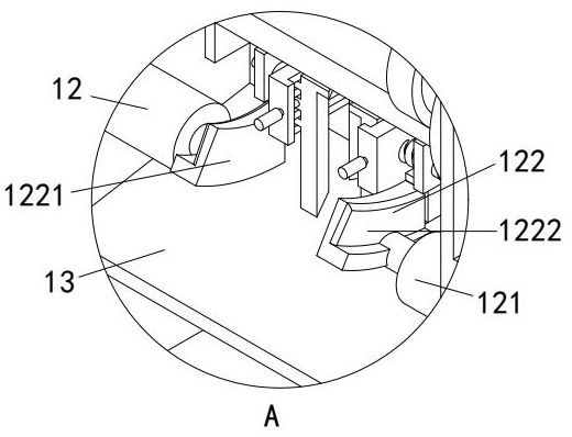 A batch grinding and deburring device for inner screw holes of nuts