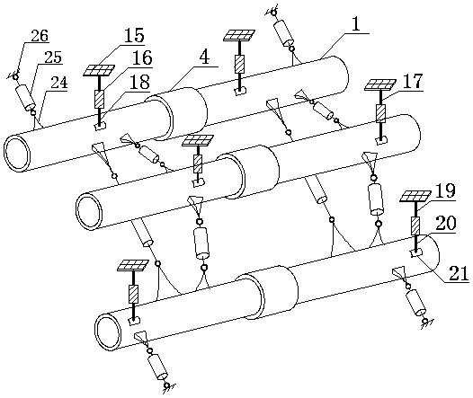 Oil and gas multiphase-flow multi-cavity intelligent heat preservation pipeline structure and construction method