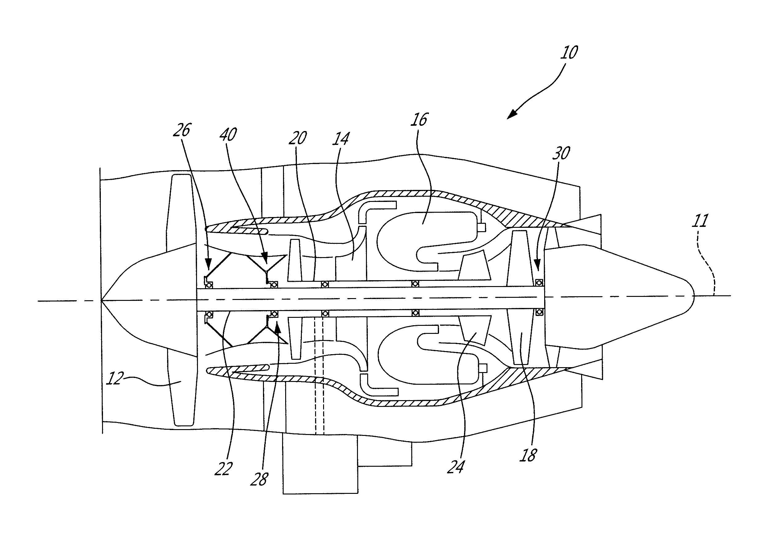 Double frangible bearing support