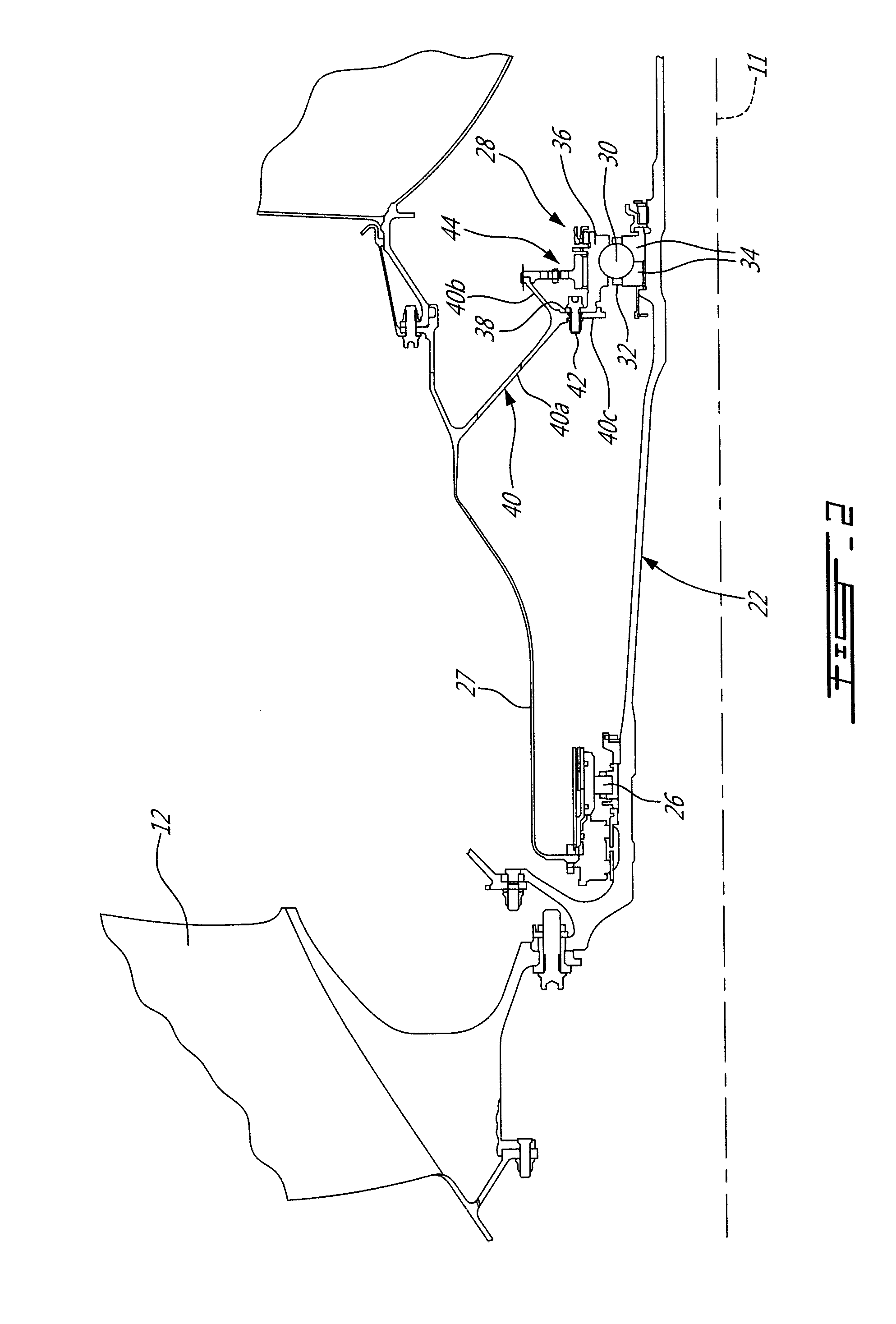 Double frangible bearing support