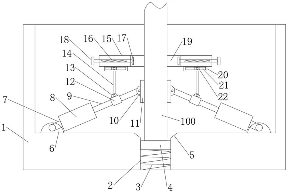 Power pole fixing and installing device for transformer