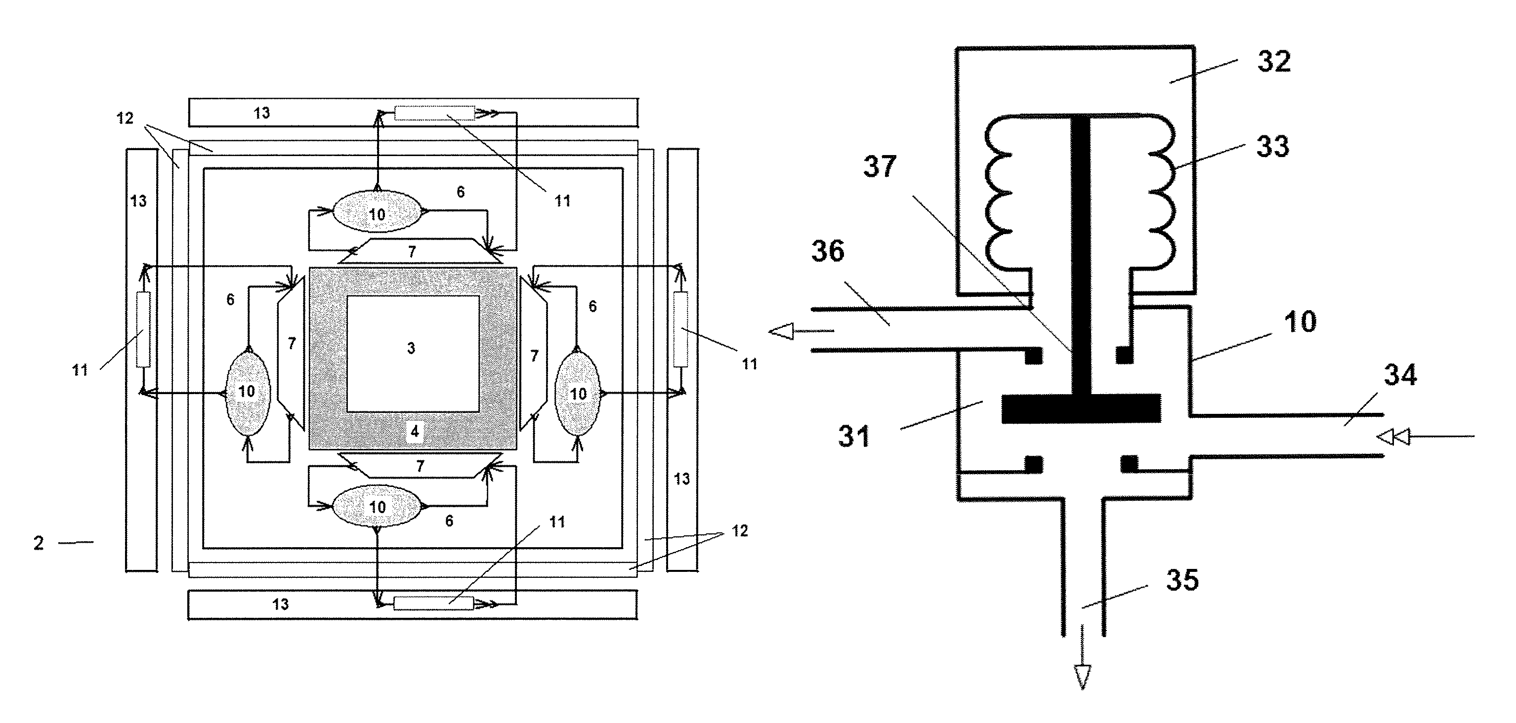 Spacecraft modular thermal platform with temperature responsive bypass