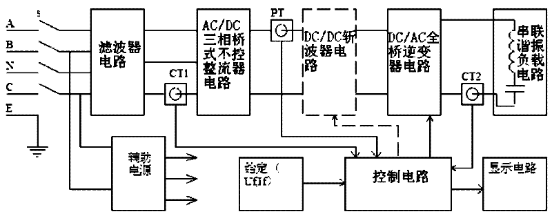 Induction-type tank welding seam drying and heating device