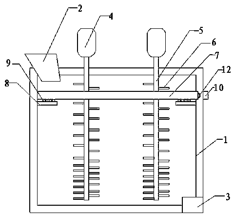 Vertical double-shaft coal crushing machine