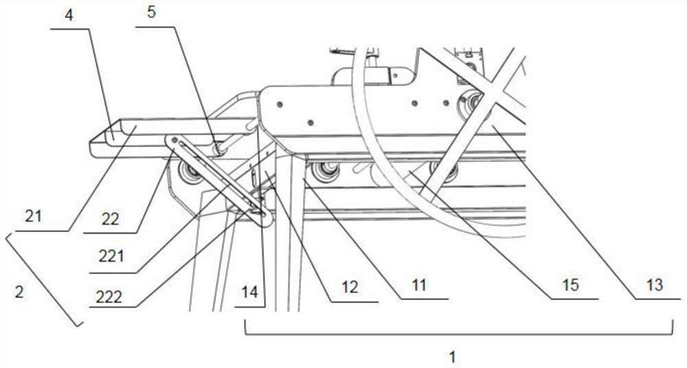 A method of using a safety mud machine with a telescopic folding bracket